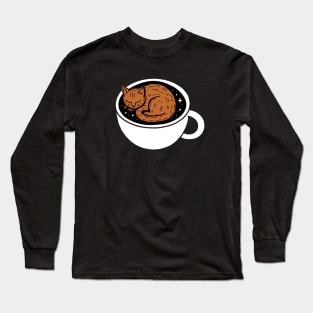 Cup Cat Nap Long Sleeve T-Shirt